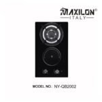 BUILT IN GAS & ELECTRIC HOB/ 2-BURNER QB2002 GLASS 520x320mm