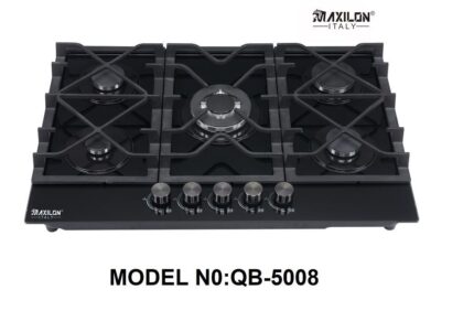 BUILT IN GAS & COOKERS/5-BURNER - GLASS (900x520mm)