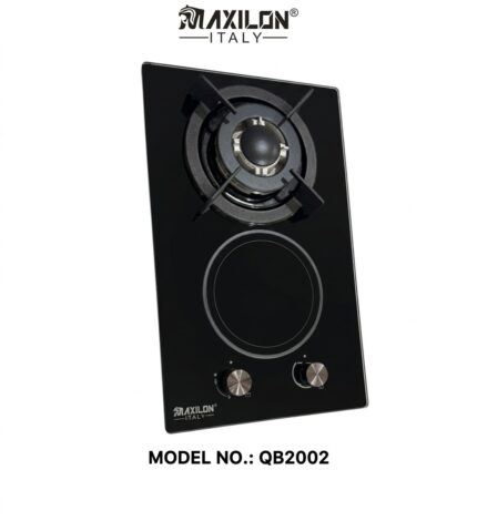 BUILT IN GAS & ELECTRIC HOB/2-BURNER - GLASS (520x320mm)